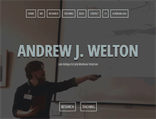 Tablet Screenshot of andrewwelton.com